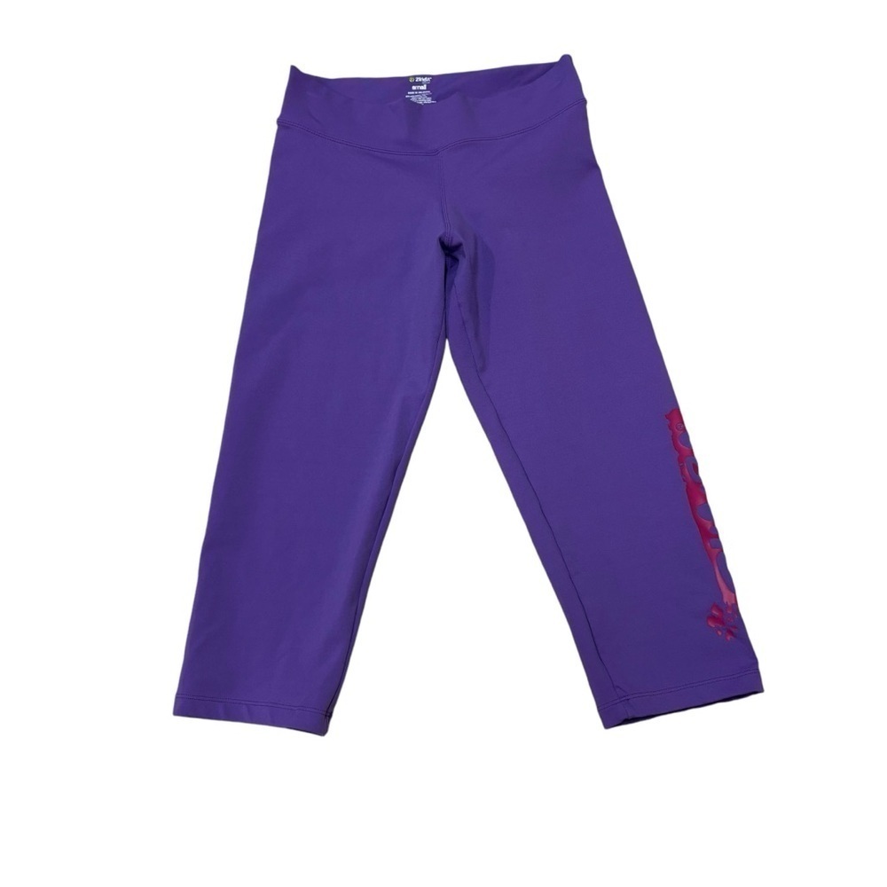 Zumba Fitness Women's S Small Crop Leggings Compression Fit Workout Gym Dance